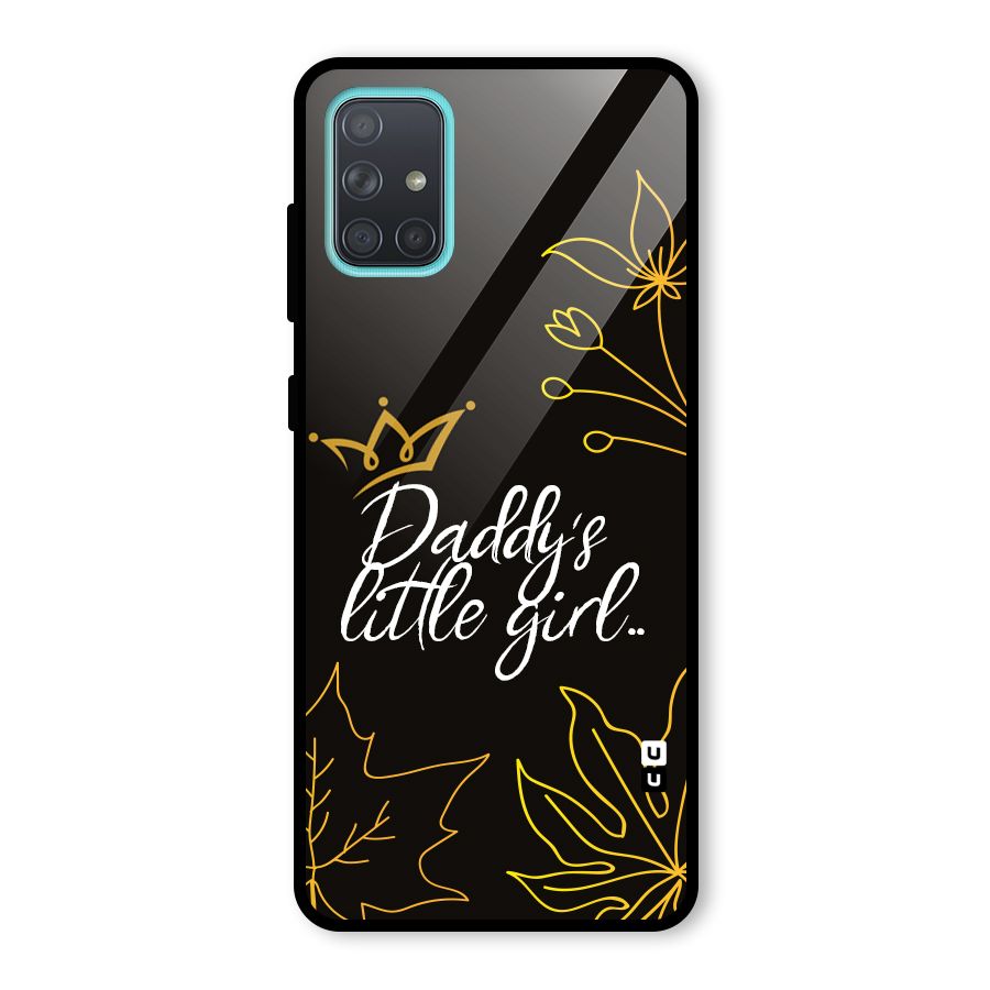 Favorite Little Girl Glass Back Case for Galaxy A71