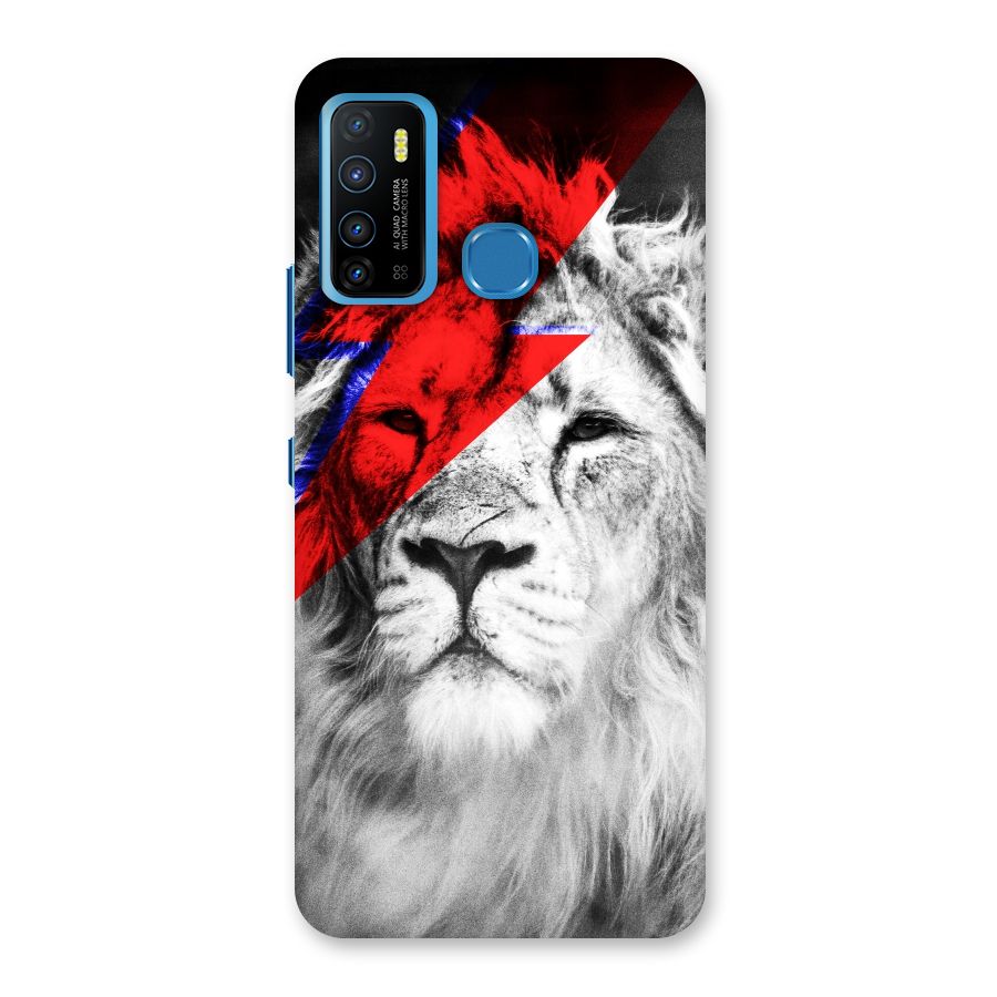 Fearless Lion Back Case for Infinix Hot 9