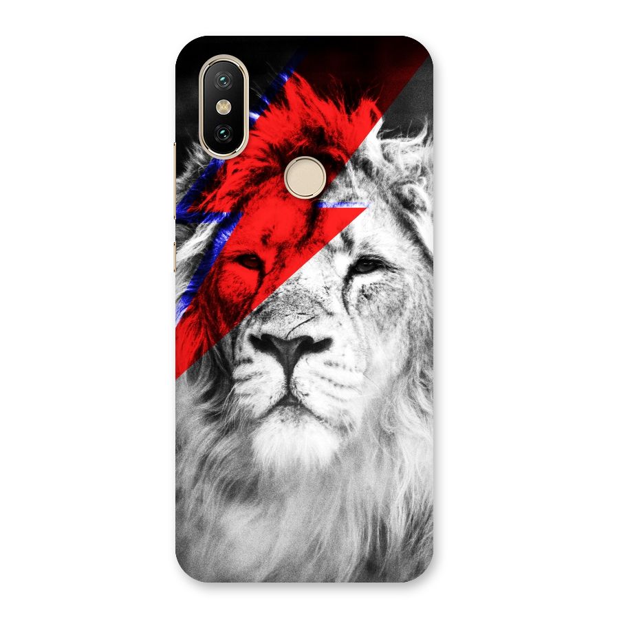 Fearless Lion Back Case for Mi A2