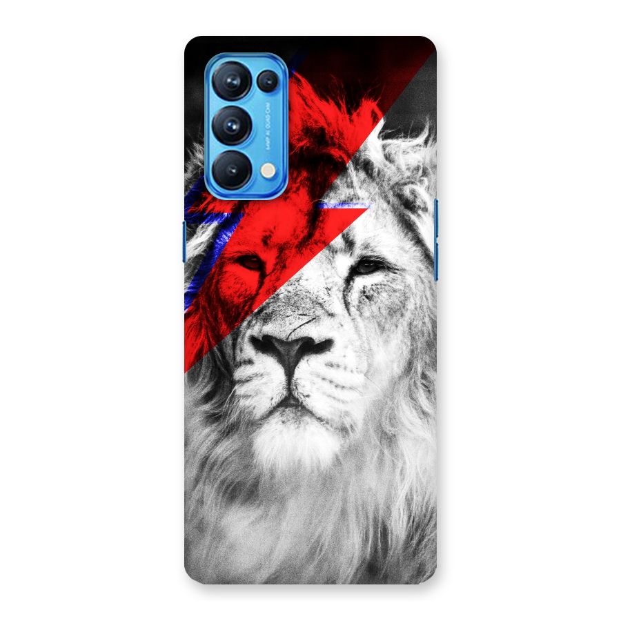 Fearless Lion Back Case for Oppo Reno5 Pro 5G