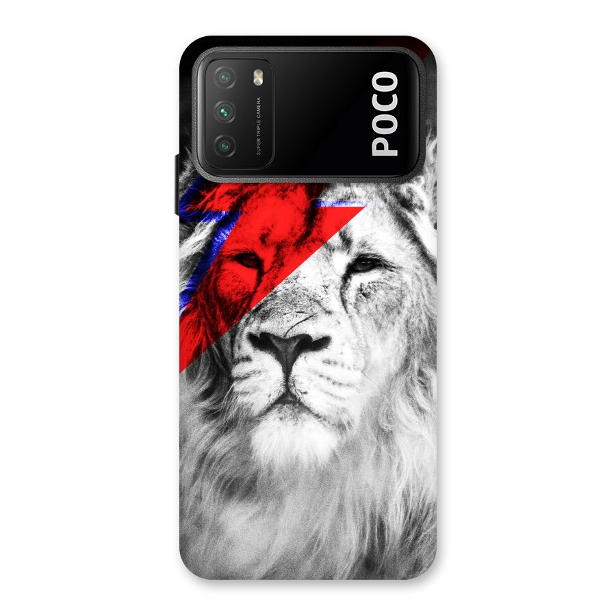Fearless Lion Back Case for Poco M3