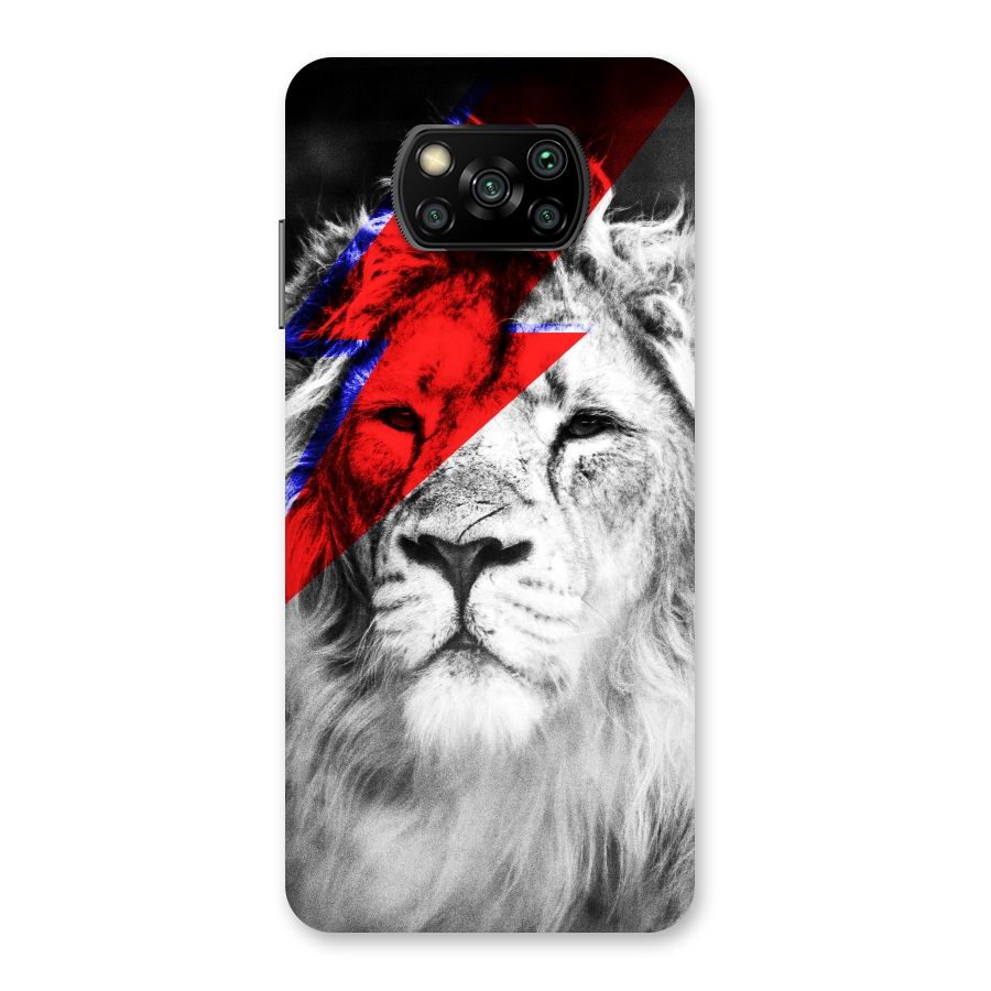 Fearless Lion Back Case for Poco X3