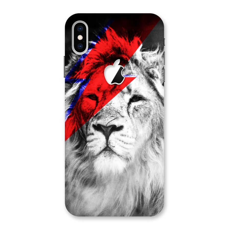 Fearless Lion Back Case for iPhone XS Max Apple Cut