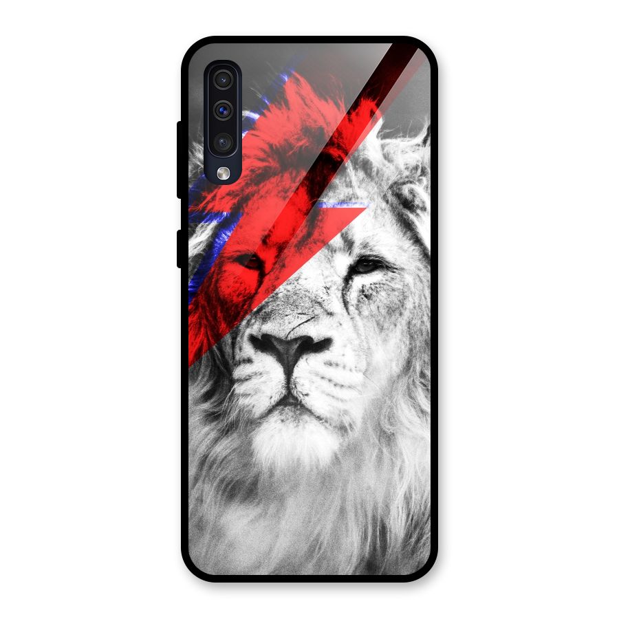 Fearless Lion Glass Back Case for Galaxy A30s
