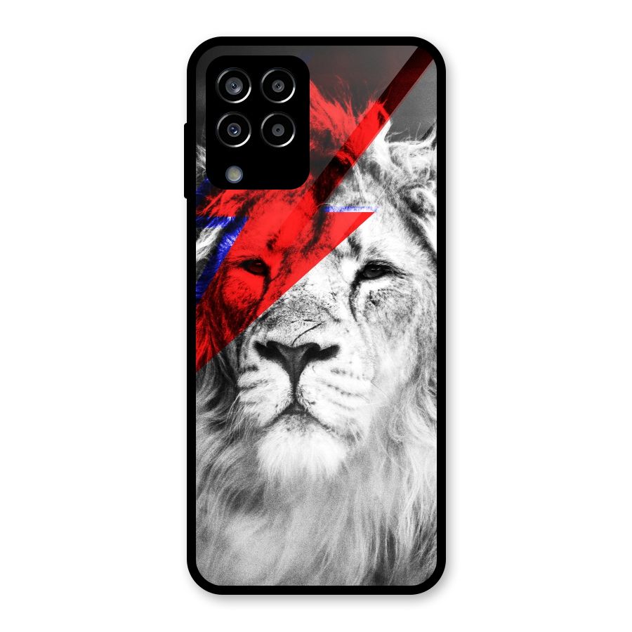 Fearless Lion Glass Back Case for Galaxy M33