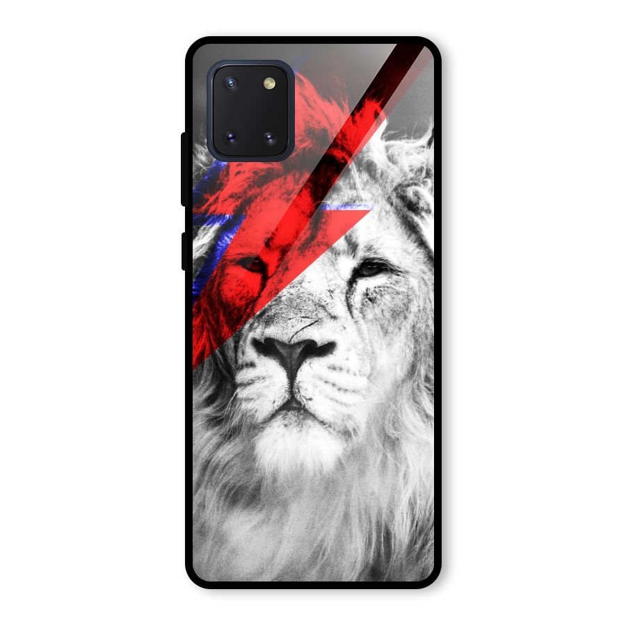 Fearless Lion Glass Back Case for Galaxy Note 10 Lite