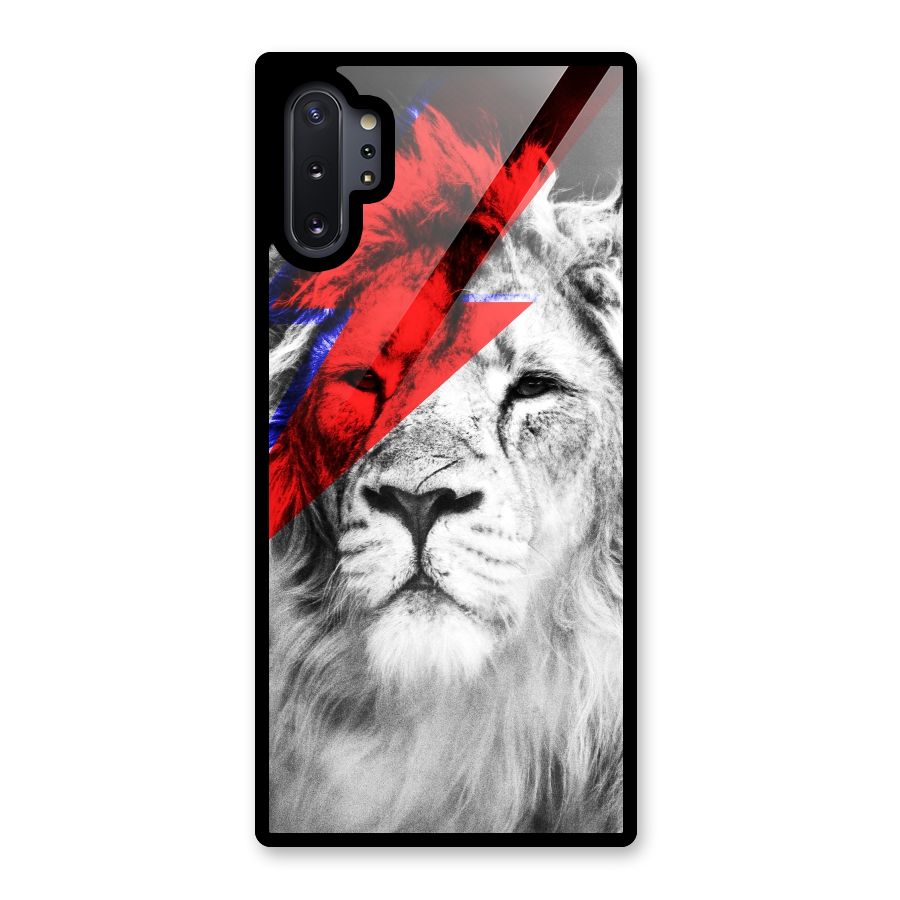 Fearless Lion Glass Back Case for Galaxy Note 10 Plus
