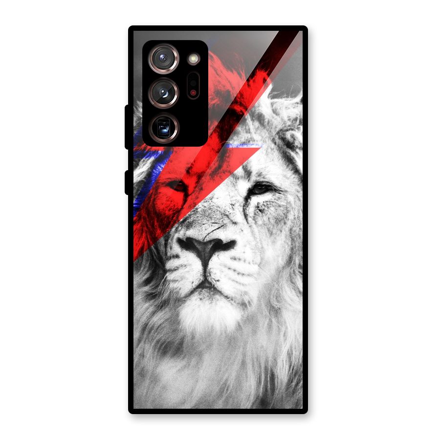 Fearless Lion Glass Back Case for Galaxy Note 20 Ultra 5G