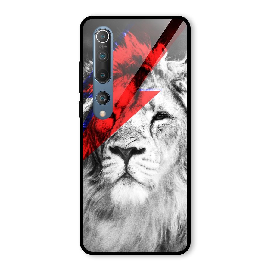 Fearless Lion Glass Back Case for Mi 10