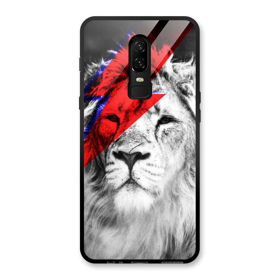 Fearless Lion Glass Back Case for OnePlus 6