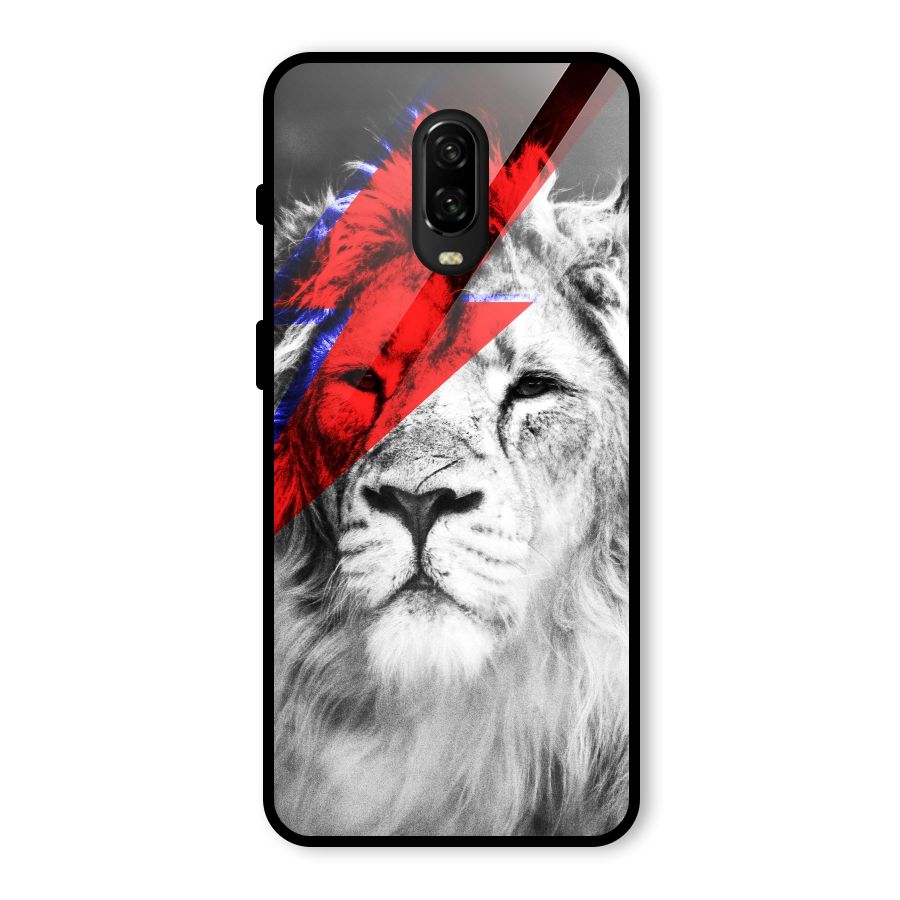 Fearless Lion Glass Back Case for OnePlus 6T