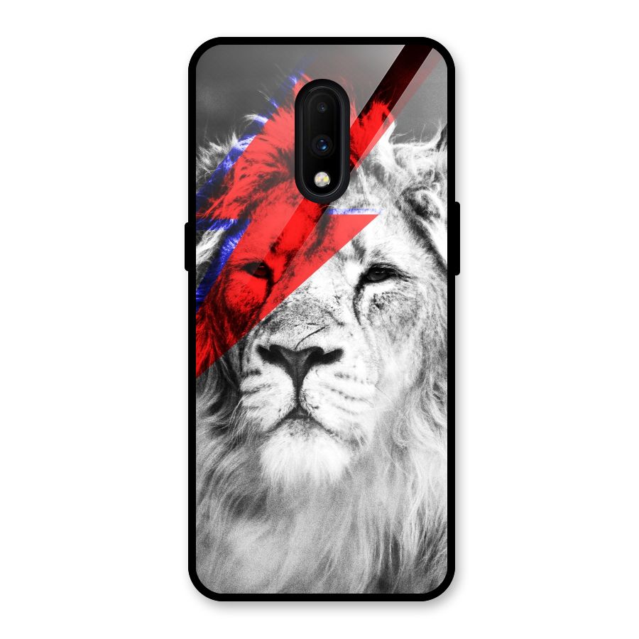 Fearless Lion Glass Back Case for OnePlus 7