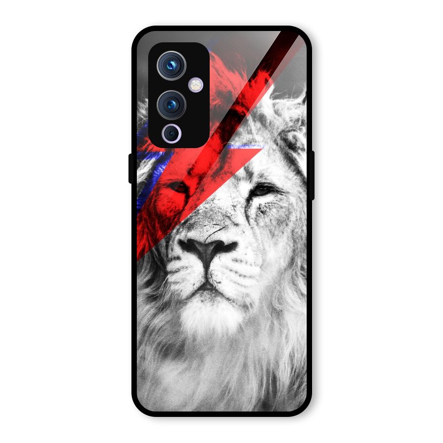 Fearless Lion Glass Back Case for OnePlus 9