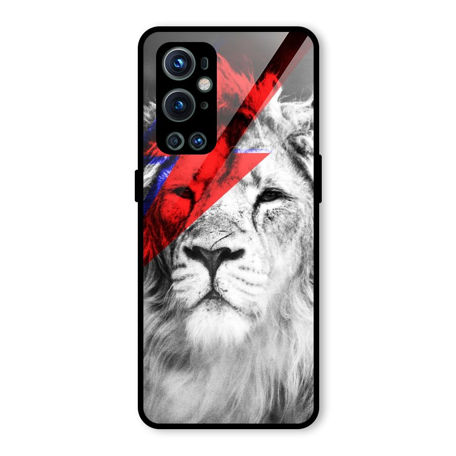 Fearless Lion Glass Back Case for OnePlus 9 Pro