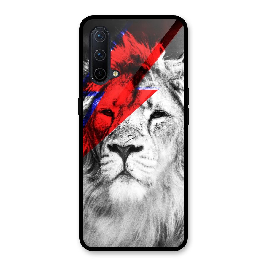 Fearless Lion Glass Back Case for OnePlus Nord CE 5G