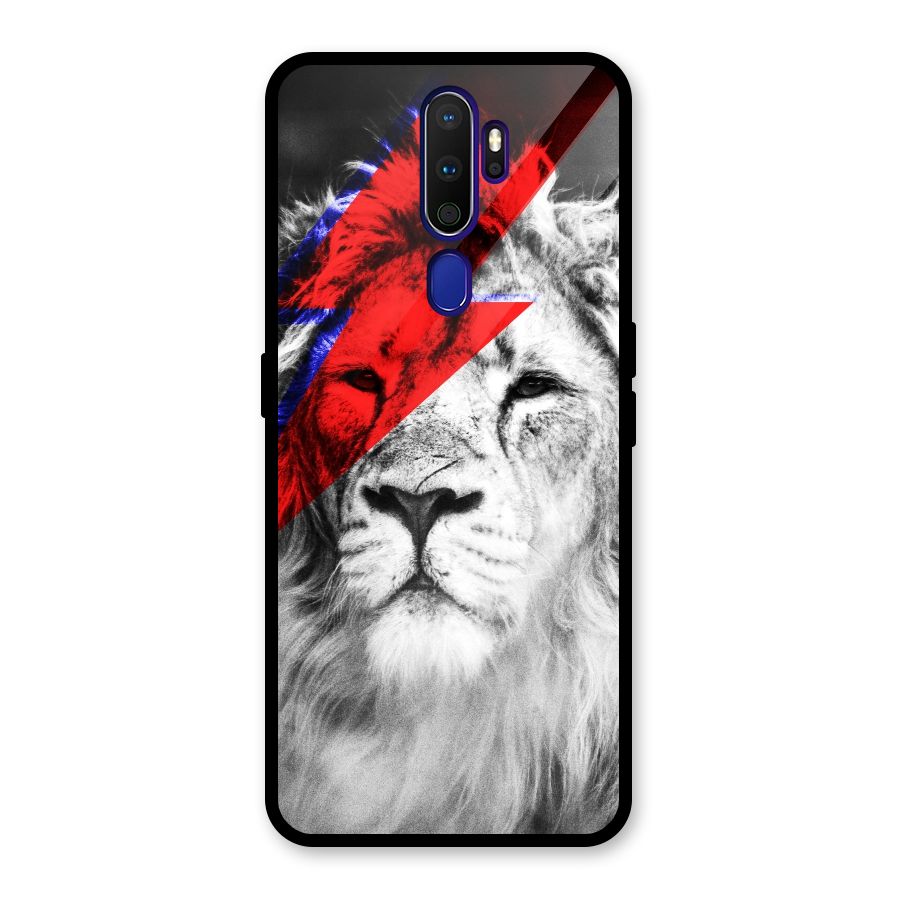 Fearless Lion Glass Back Case for Oppo A9 (2020)