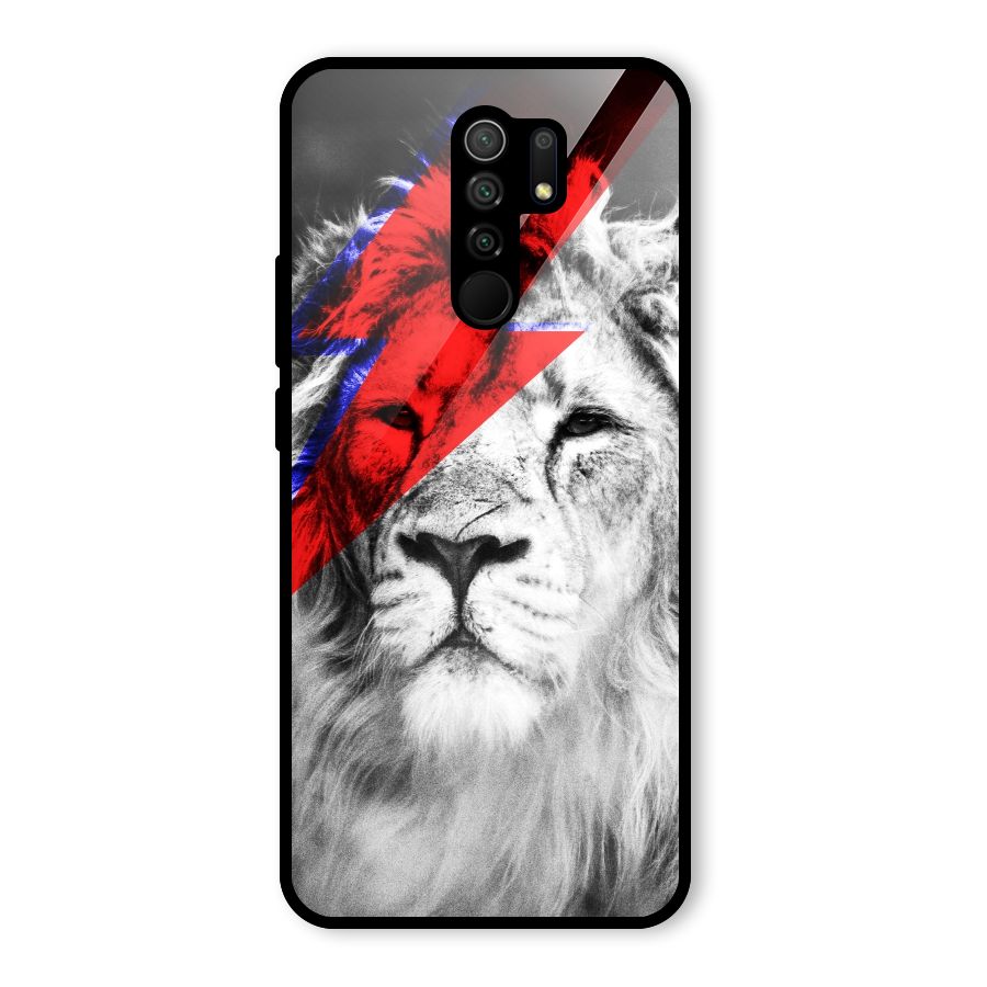 Fearless Lion Glass Back Case for Poco M2