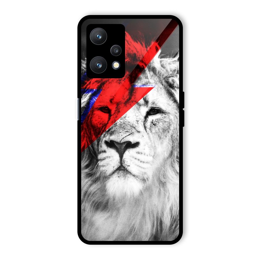 Fearless Lion Glass Back Case for Realme 9 Pro 5G