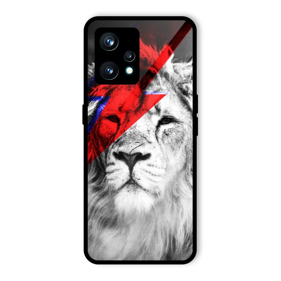 Fearless Lion Glass Back Case for Realme 9 Pro Plus 5G