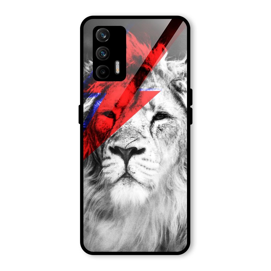 Fearless Lion Glass Back Case for Realme GT 5G