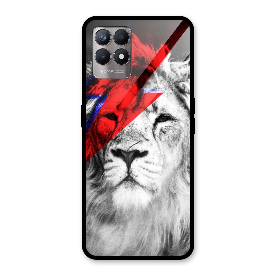 Fearless Lion Glass Back Case for Realme Narzo 50