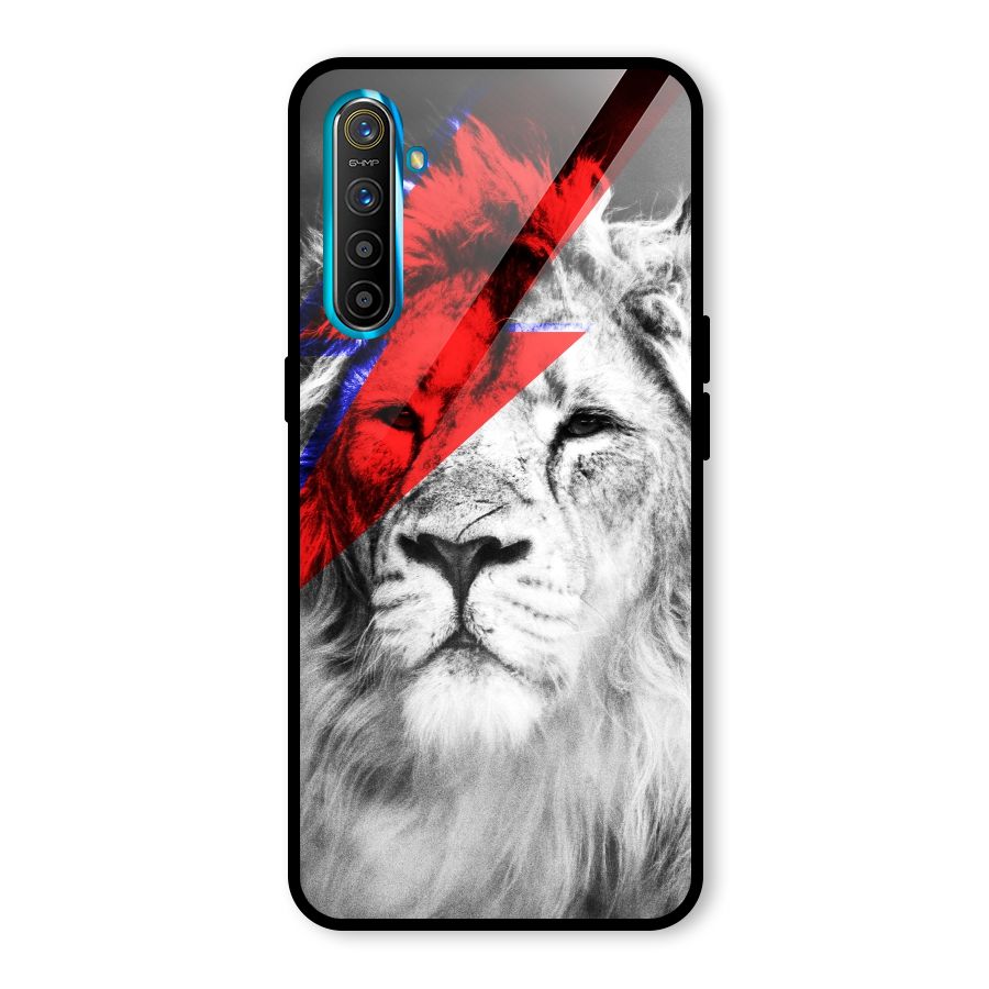 Fearless Lion Glass Back Case for Realme X2