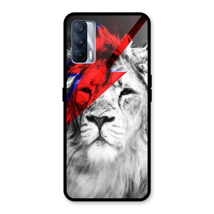 Fearless Lion Glass Back Case for Realme X7