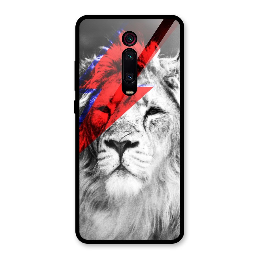 Fearless Lion Glass Back Case for Redmi K20