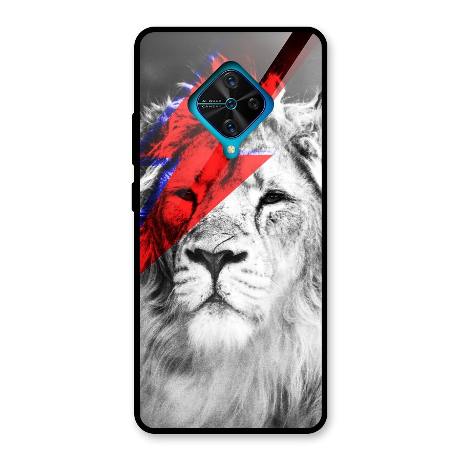 Fearless Lion Glass Back Case for Vivo S1 Pro