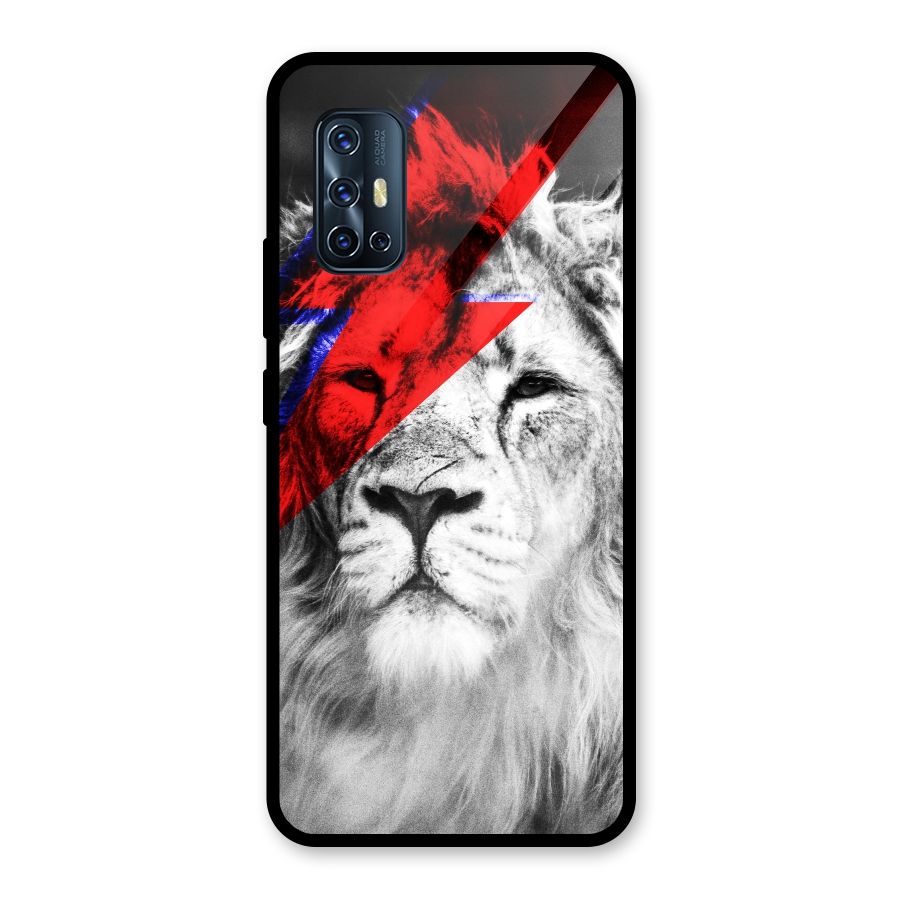 Fearless Lion Glass Back Case for Vivo V17