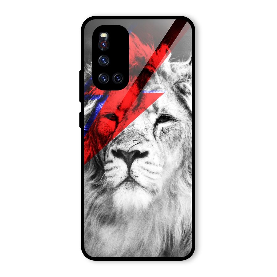 Fearless Lion Glass Back Case for Vivo V19