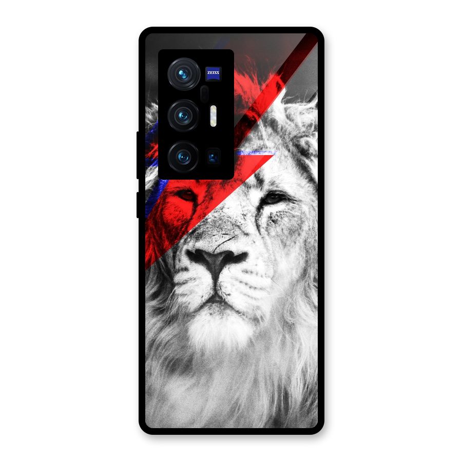 Fearless Lion Glass Back Case for Vivo X70 Pro Plus