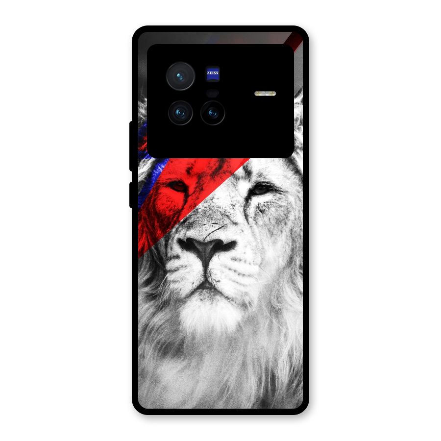 Fearless Lion Glass Back Case for Vivo X80