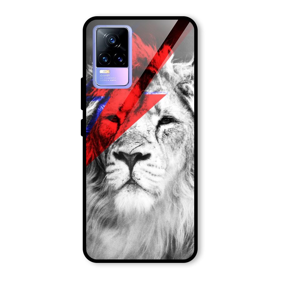 Fearless Lion Glass Back Case for Vivo Y73