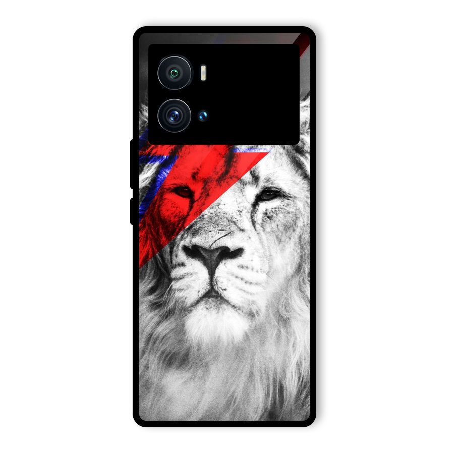 Fearless Lion Glass Back Case for Vivo iQOO 9 Pro