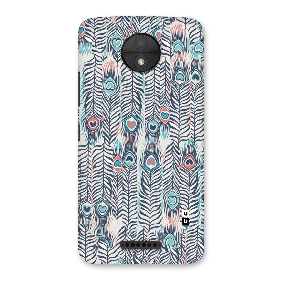 Feather Art Back Case for Moto C