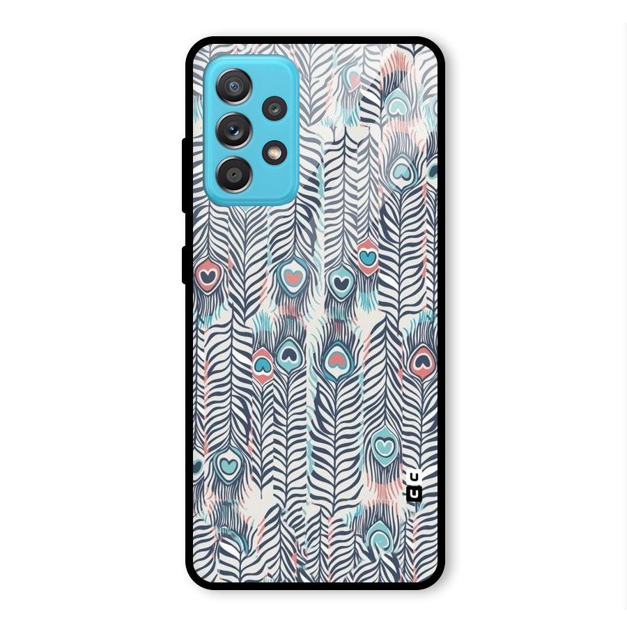 Feather Art Glass Back Case for Galaxy A52