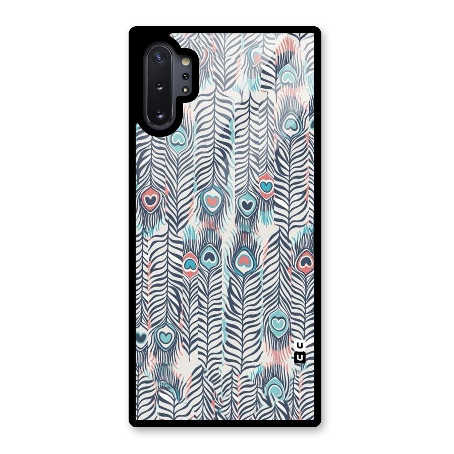 Feather Art Glass Back Case for Galaxy Note 10 Plus