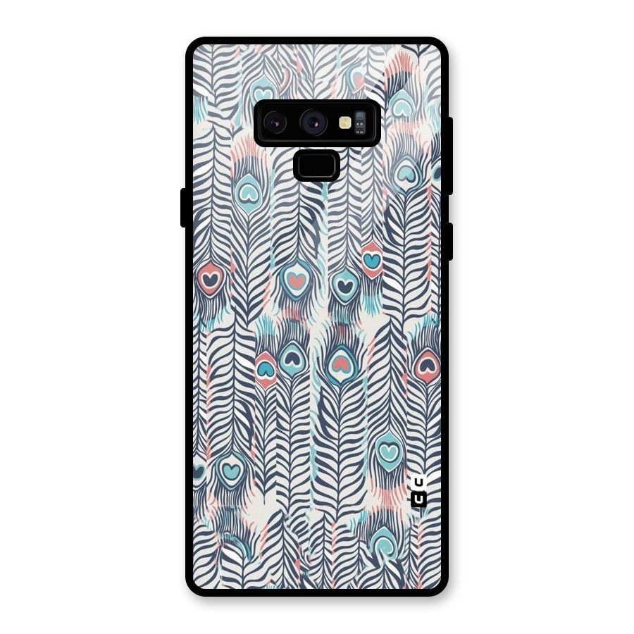 Feather Art Glass Back Case for Galaxy Note 9