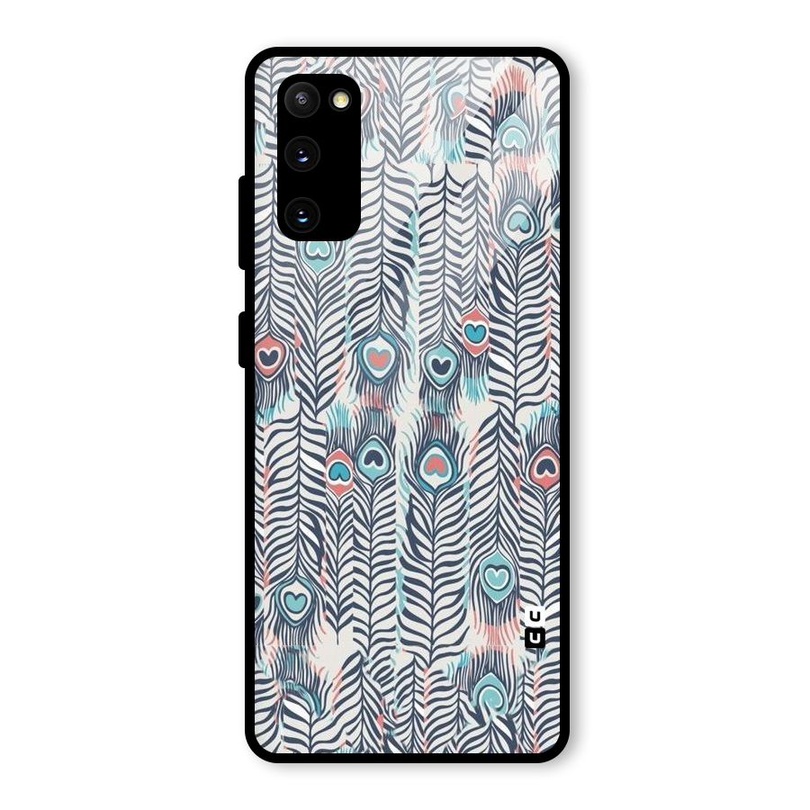 Feather Art Glass Back Case for Galaxy S20 FE 5G