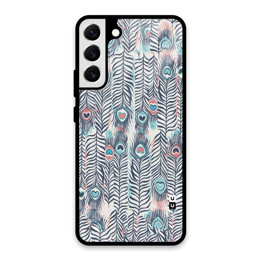 Feather Art Glass Back Case for Galaxy S22 Plus 5G