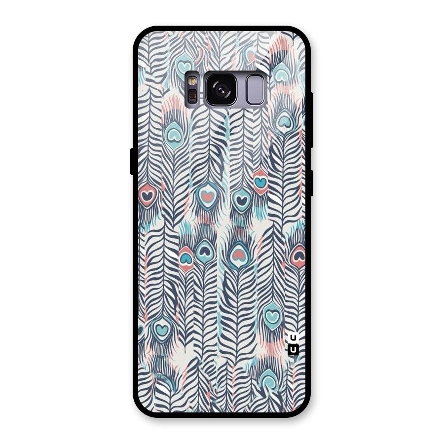 Feather Art Glass Back Case for Galaxy S8
