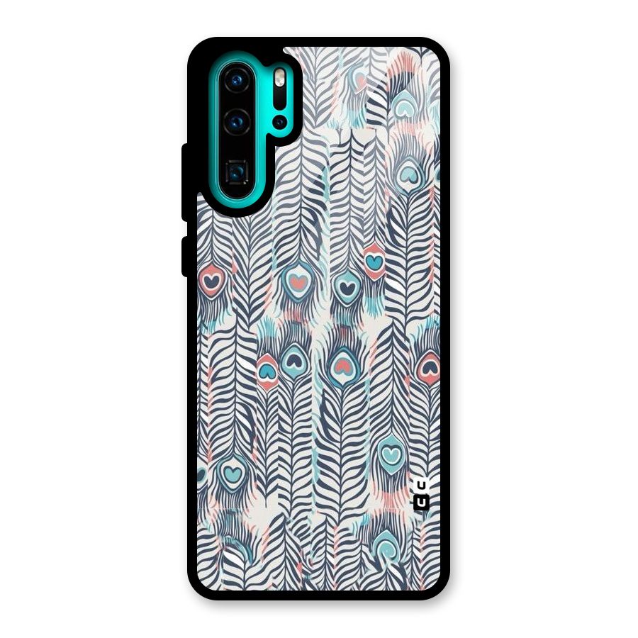 Feather Art Glass Back Case for Huawei P30 Pro