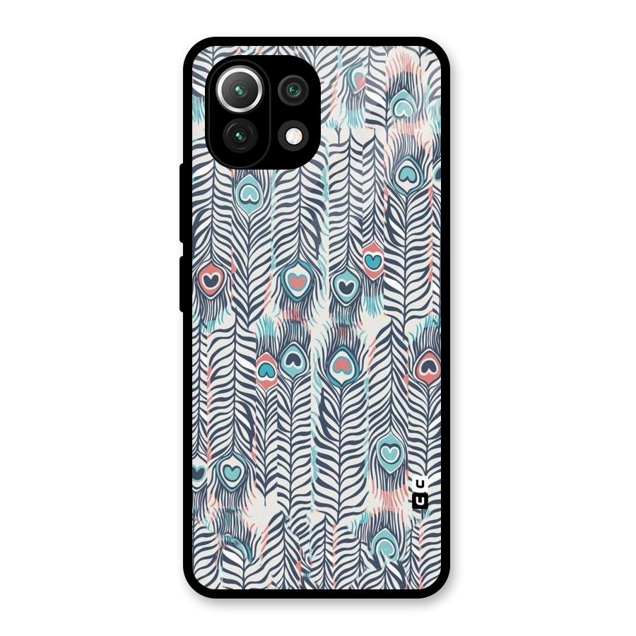 Feather Art Glass Back Case for Mi 11 Lite NE 5G