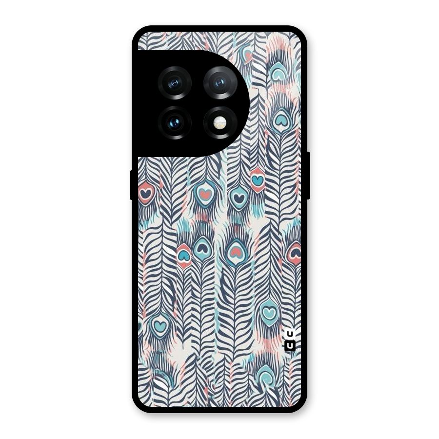 Feather Art Glass Back Case for OnePlus 11