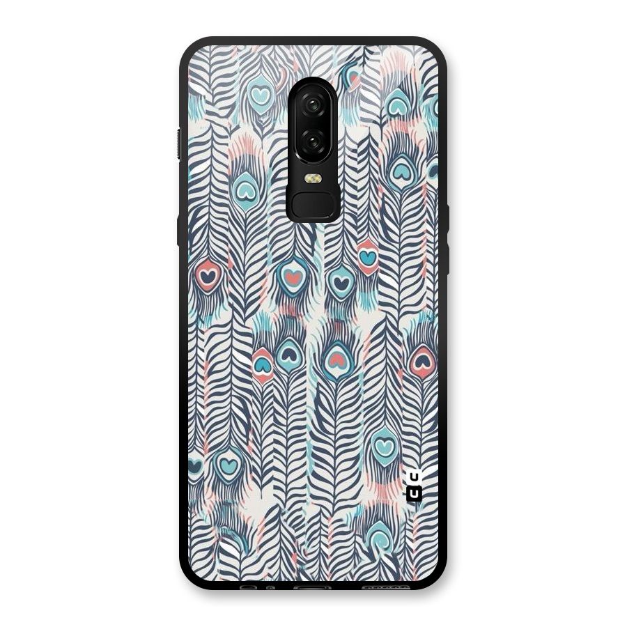 Feather Art Glass Back Case for OnePlus 6