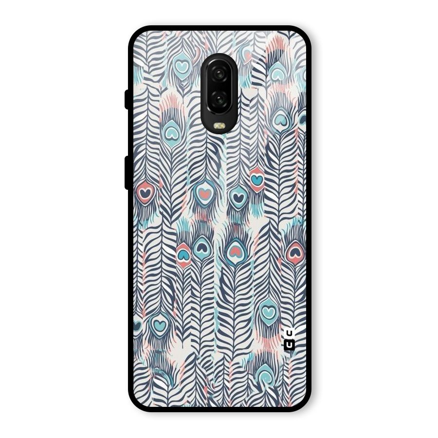 Feather Art Glass Back Case for OnePlus 6T