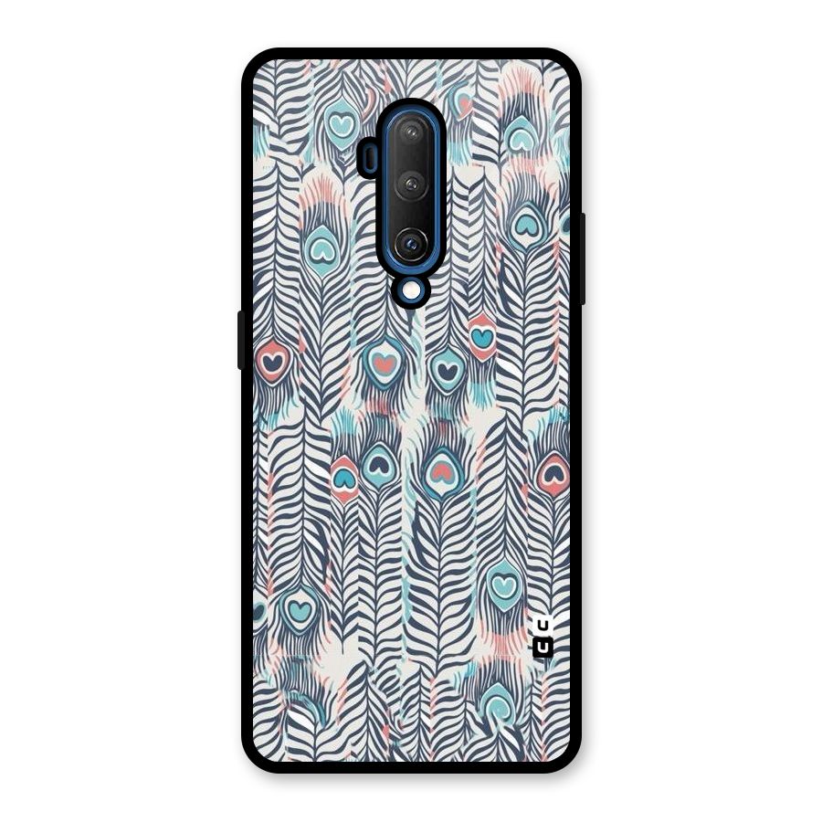 Feather Art Glass Back Case for OnePlus 7T Pro