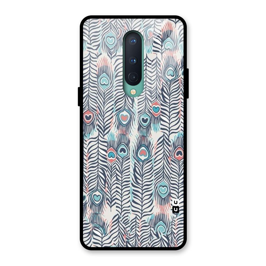 Feather Art Glass Back Case for OnePlus 8