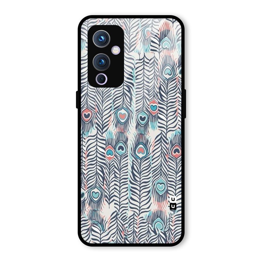 Feather Art Glass Back Case for OnePlus 9